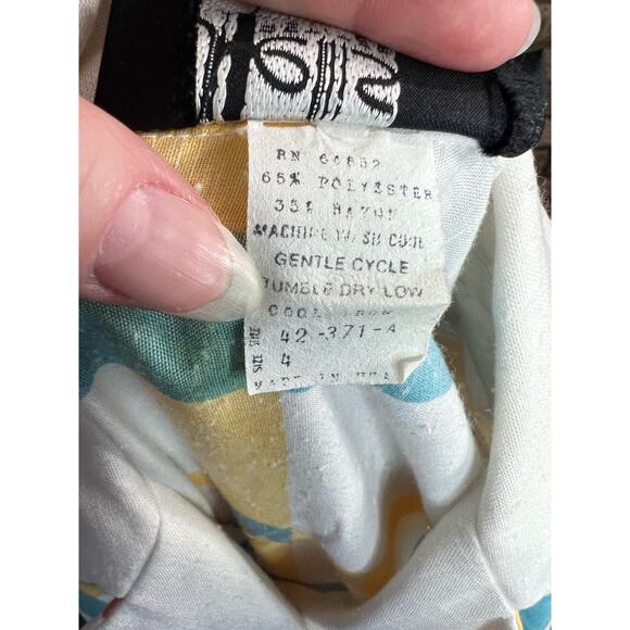 Dress Windowpane plaid shirt dress red blue yellow - Picture 16 of 16